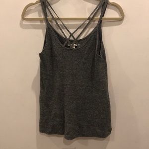 Cross cross knit tank
